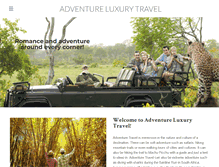 Tablet Screenshot of adventureluxurytravel.com